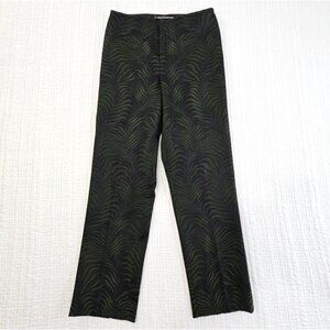 Company Ellen Tracy Women's Size 0 Petite Tropical Green Stretch Casual Pants